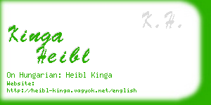 kinga heibl business card